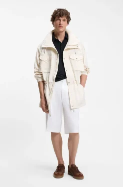 BOSS BY BECKHAM polo shirt in linen