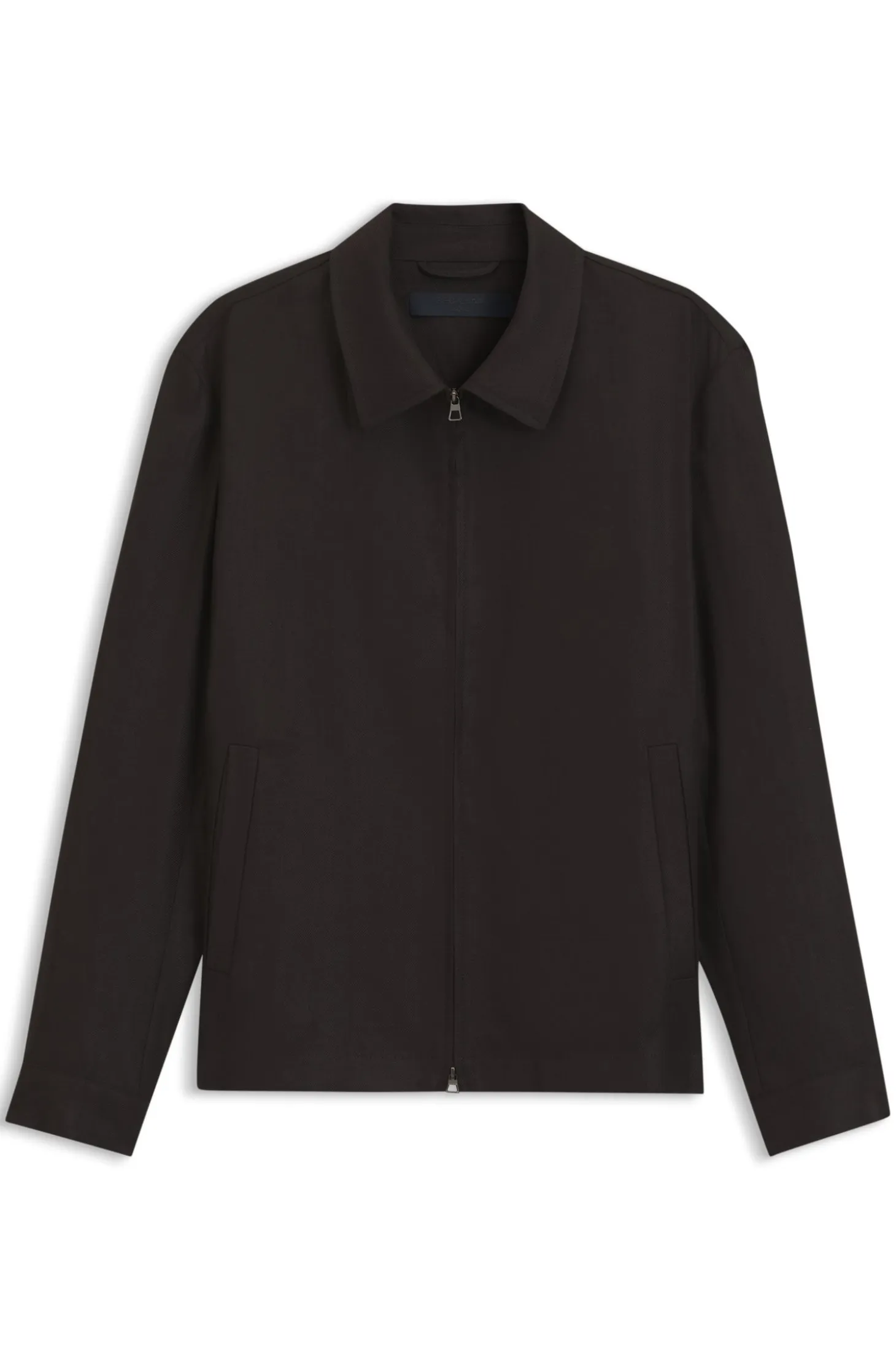 BOSS BY BECKHAM relaxed-fit linen jacket