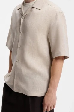 BOSS BY BECKHAM relaxed-fit linen shirt