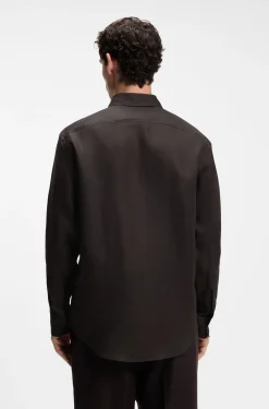 BOSS BY BECKHAM relaxed-fit linen shirt
