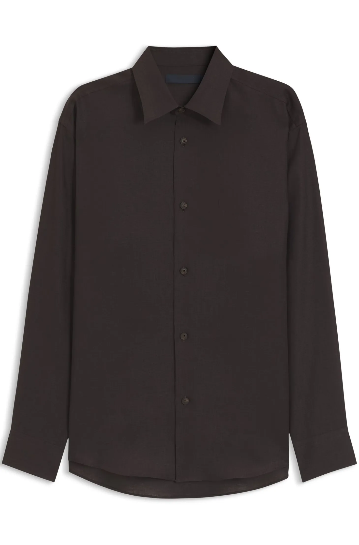 BOSS BY BECKHAM relaxed-fit linen shirt