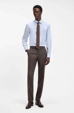 BOSS BY BECKHAM slim-fit shirt in cotton
