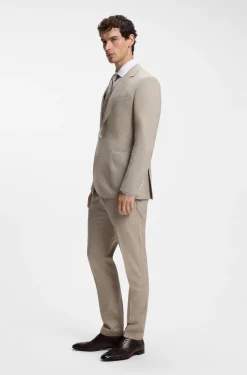 BOSS BY BECKHAM slim-fit suit jacket in virgin wool