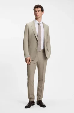 BOSS BY BECKHAM slim-fit suit trousers in virgin wool