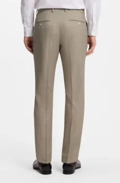 BOSS BY BECKHAM slim-fit suit trousers in virgin wool