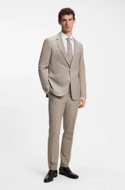 BOSS BY BECKHAM Tie in linen and tussah silk