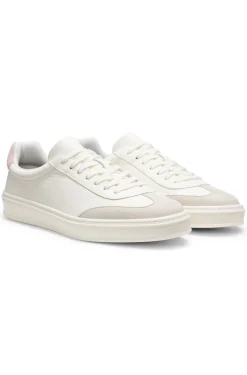 BOSS BY BECKHAM trainers in leather and suede