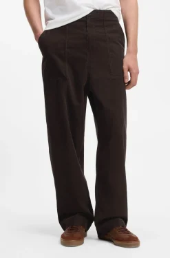 BOSS BY BECKHAM trousers in stretch-cotton corduroy