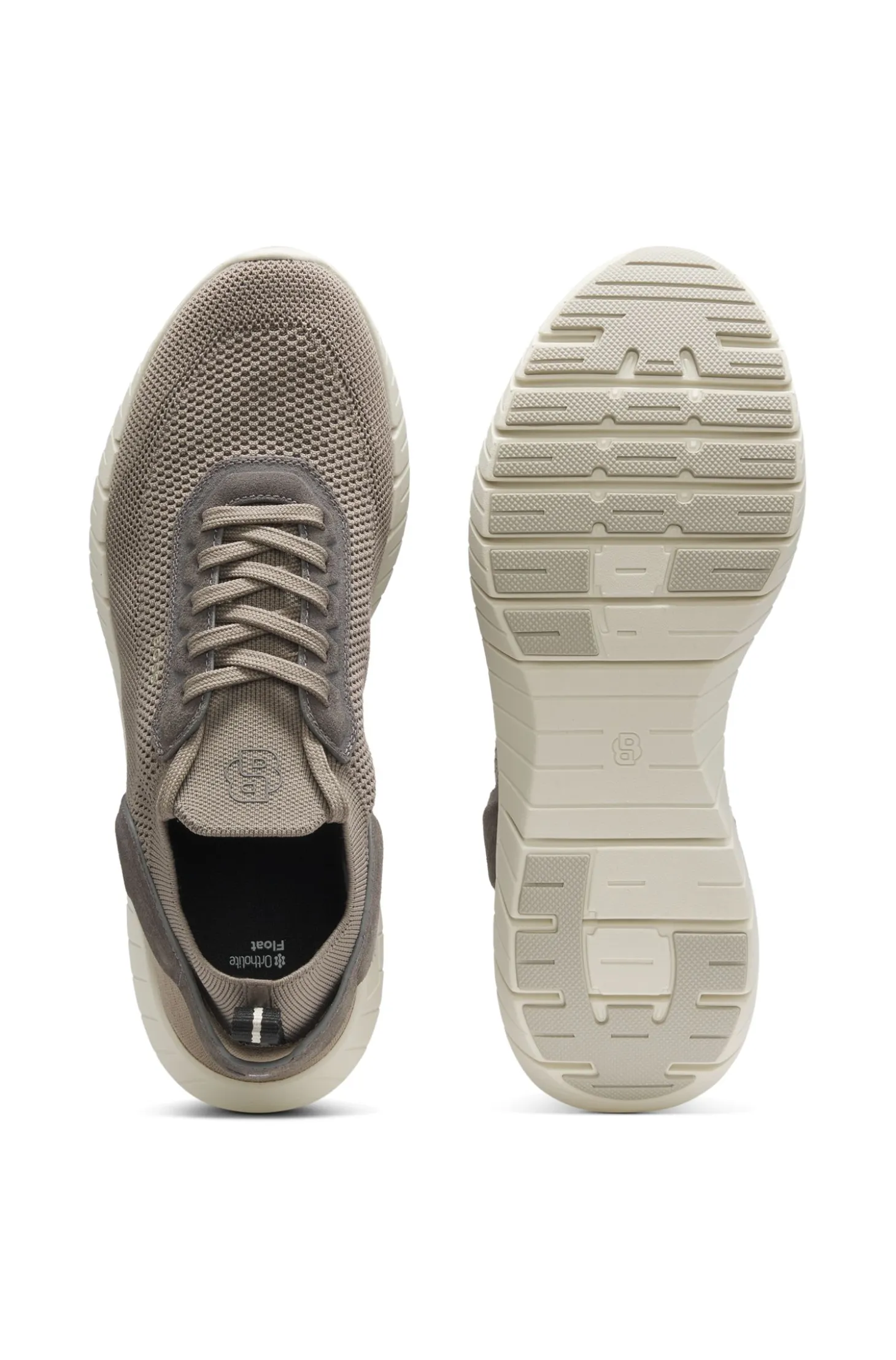 BOSS-MOTION trainers with knitted uppers and leather trims