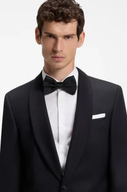 BOSS ONE bow tie in silk jacquard