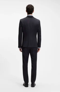 BOSS ONE Regular-fit suit jacket in virgin-wool serge