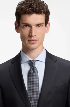 BOSS ONE Regular-fit suit jacket in virgin-wool serge