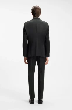 BOSS ONE Regular-fit suit jacket in virgin-wool serge