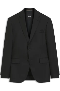BOSS ONE Regular-fit suit jacket in virgin-wool serge