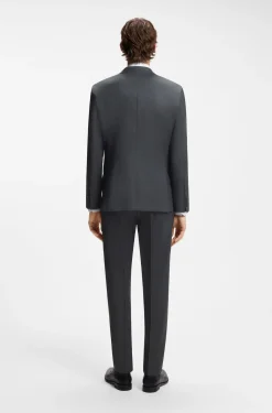 BOSS ONE Regular-fit suit jacket in virgin-wool serge