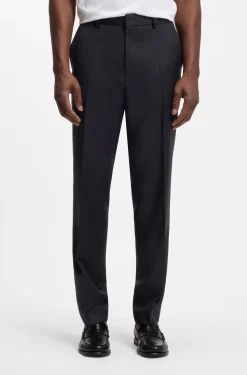 BOSS ONE Regular-fit trousers in virgin-wool serge