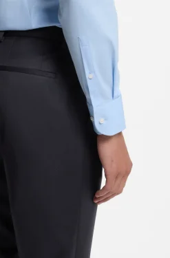 BOSS ONE Regular-fit trousers in virgin-wool serge