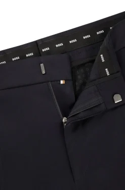 BOSS ONE Regular-fit trousers in virgin-wool serge