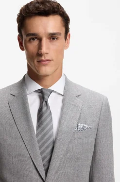 BOSS ONE Silk pocket square with digital print