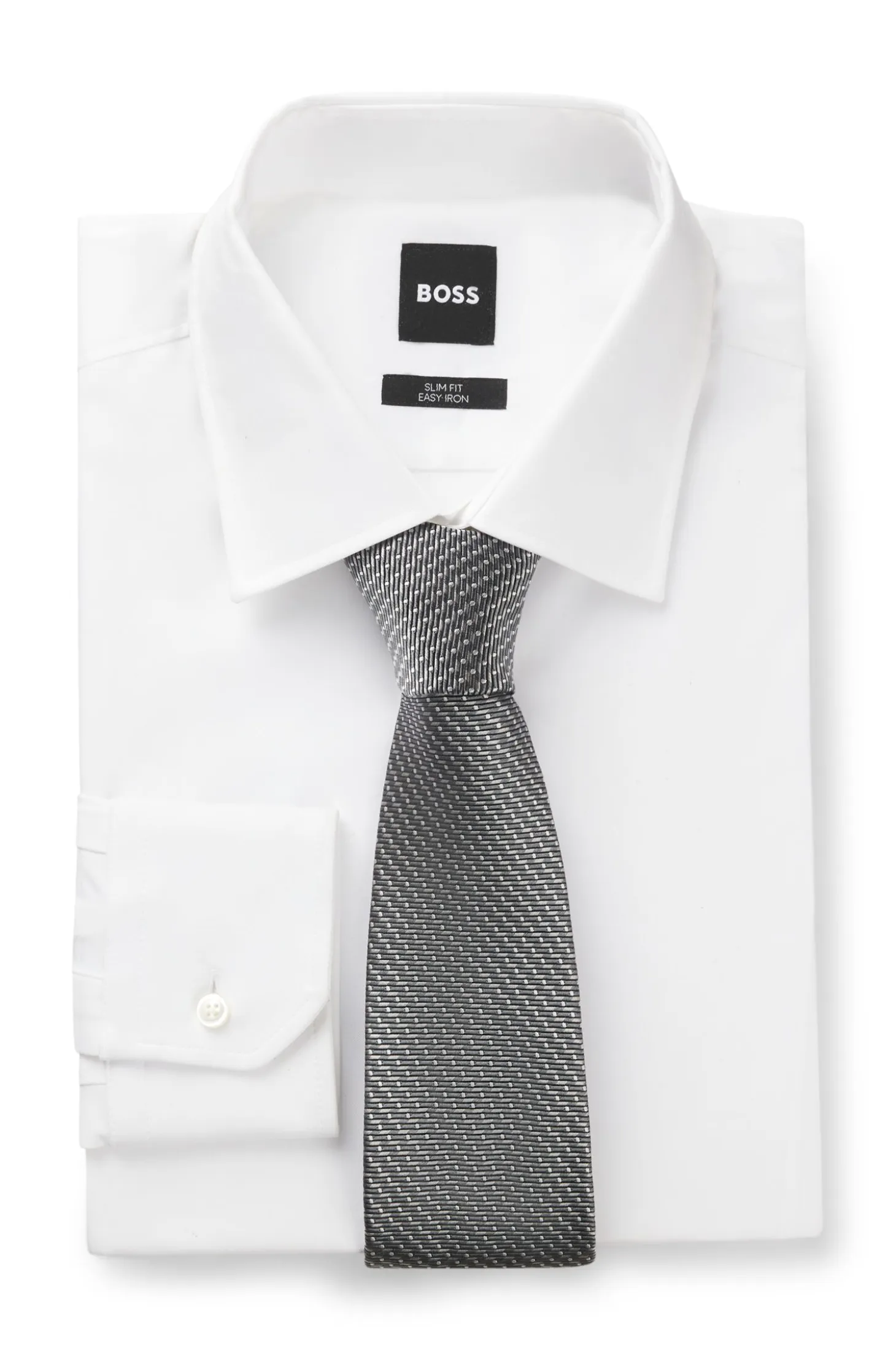 BOSS ONE Silk tie with jacquard pattern