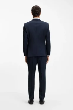 BOSS ONE Slim-fit suit jacket in virgin-wool serge
