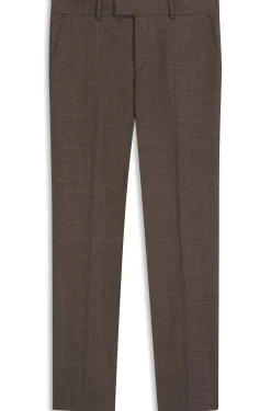 BOSS ONE Slim-fit suit trousers in wool, silk and linen