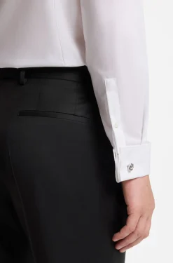 BOSS ONE Slim-fit trousers in virgin-wool serge