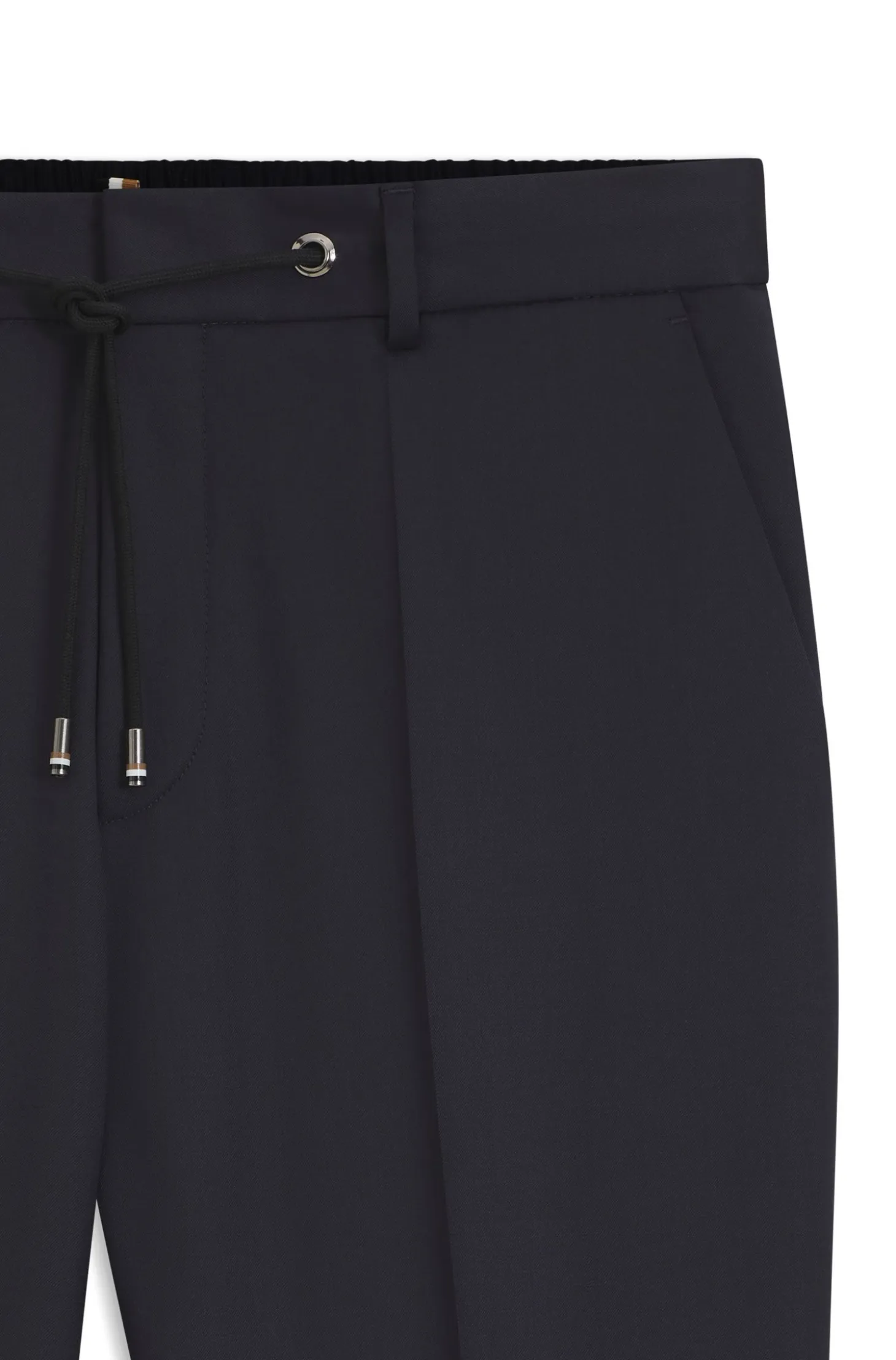 BOSS ONE Slim-fit trousers in virgin-wool serge
