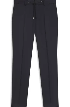 BOSS ONE Slim-fit trousers in virgin-wool serge