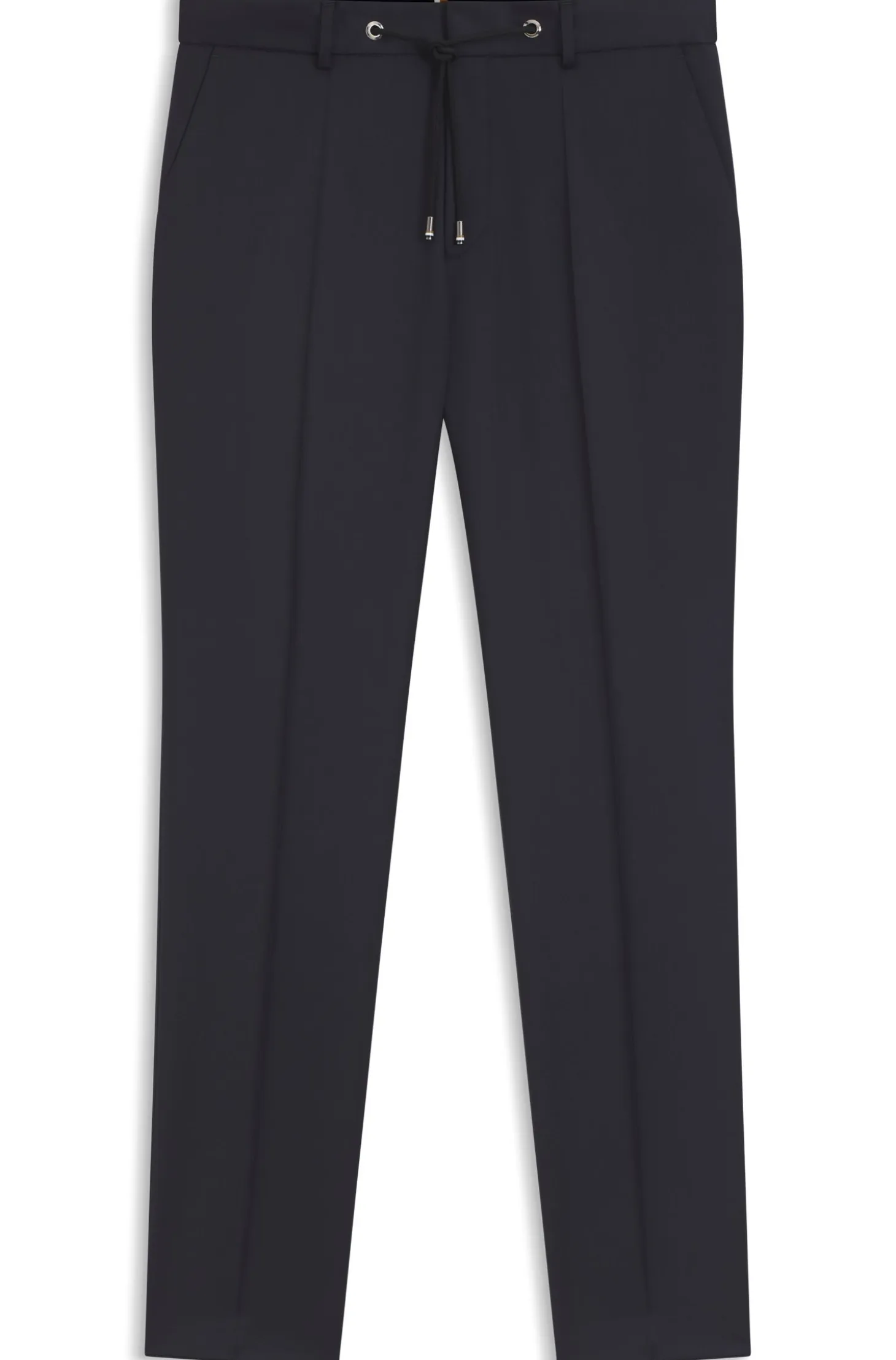 BOSS ONE Slim-fit trousers in virgin-wool serge