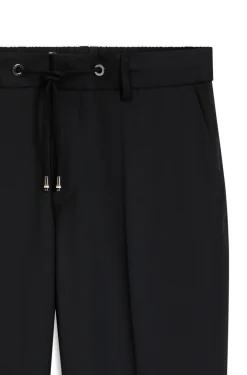 BOSS ONE Slim-fit trousers in virgin-wool serge