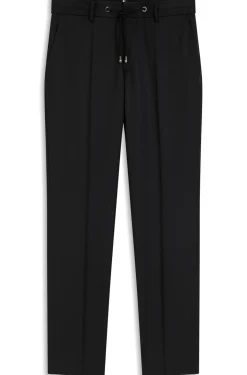 BOSS ONE Slim-fit trousers in virgin-wool serge