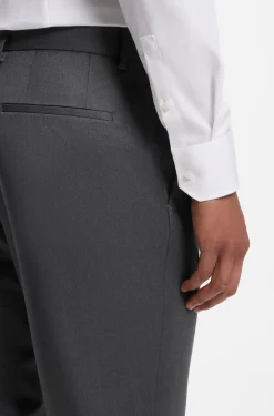 BOSS ONE Slim-fit trousers in virgin-wool serge