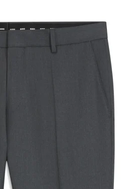 BOSS ONE Slim-fit trousers in virgin-wool serge