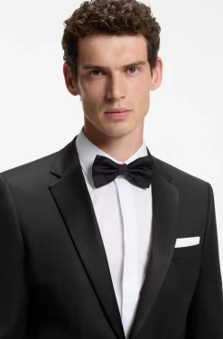 BOSS ONE Slim-fit tuxedo jacket in virgin-wool serge