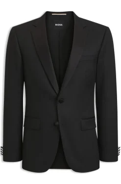 BOSS ONE Slim-fit tuxedo jacket in virgin-wool serge
