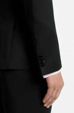 BOSS ONE Slim-fit tuxedo jacket in virgin-wool serge