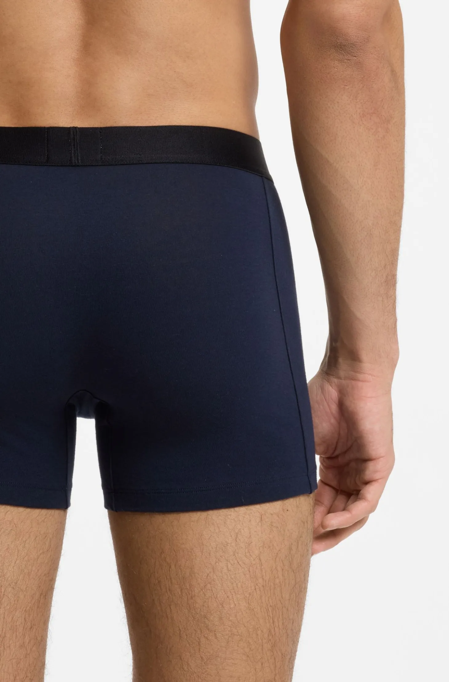 BOSS ONE three-pack of logo-waistband boxer briefs