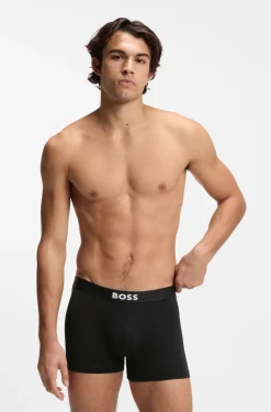 BOSS ONE three-pack of logo-waistband boxer briefs