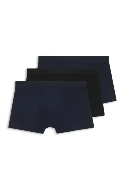 BOSS ONE three-pack of trunks in stretch cotton