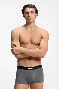 BOSS ONE three-pack of trunks in stretch cotton
