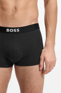 BOSS ONE three-pack of trunks in stretch cotton