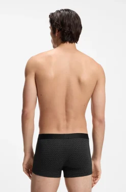BOSS ONE three-pack of trunks in stretch cotton