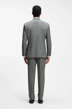 BOSS ONE Two-piece regular-fit suit in a wool blend