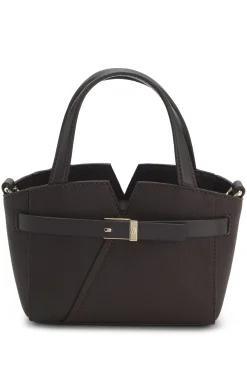 BOSS Revers mini tote bag in grained leather
