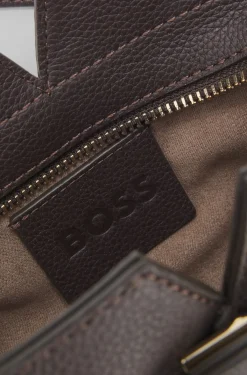 BOSS Revers mini tote bag in grained leather