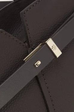 BOSS Revers mini tote bag in grained leather