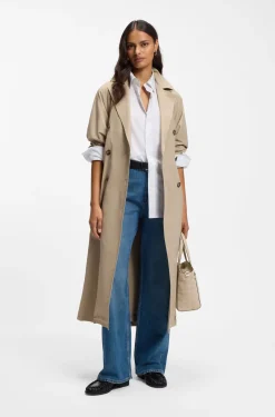 BOSS Revers printed-suede tote bag with belt detail