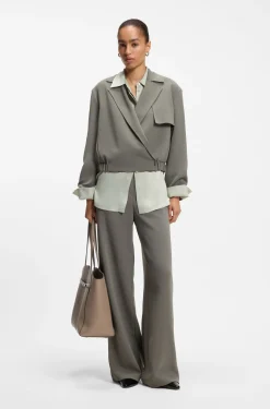 BOSS Revers tote bag in leather with belt detail