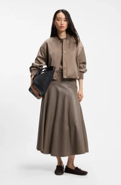 BOSS Revers tote bag in leather with belt detail